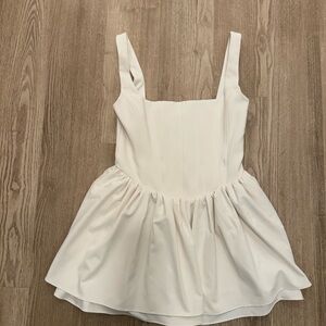Zara Bustier white dress